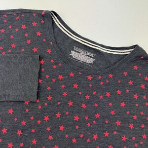 Victoria’s Secret Gray Red Star Sleep Shirt S Small Pajama Nightshirt Loungewear